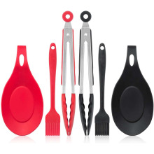 Conjunto de ferramentas de cozinha de silicone